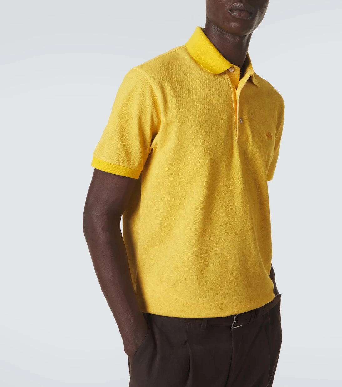 Etro - Paisley cotton piqué polo shirt