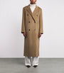 Beige Wool Double-Breasted Deja Coat