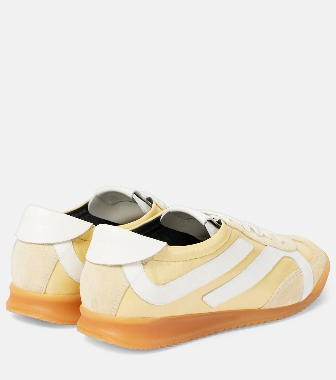 Proenza Schouler - Track suede-trimmed leather sneakers