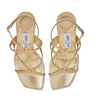 Gold Azie 85 Leather Heeled Sandals