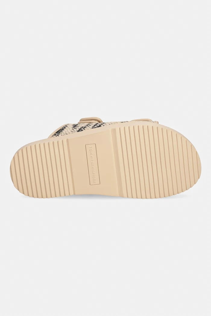 Tommy Hilfiger чехли дамски DOUBLE STRAP RAFFIA SANDAL