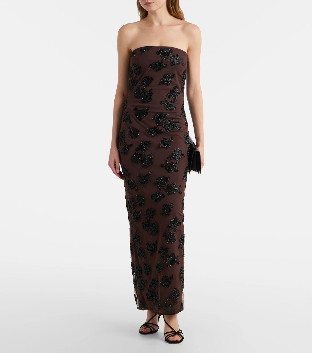 Rotate - Beaded floral maxi dress