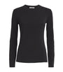 Black Knitted Crew-Neck Top
