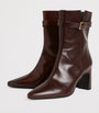 Claudie Pierlot Brown Leather Ankle Boots 70