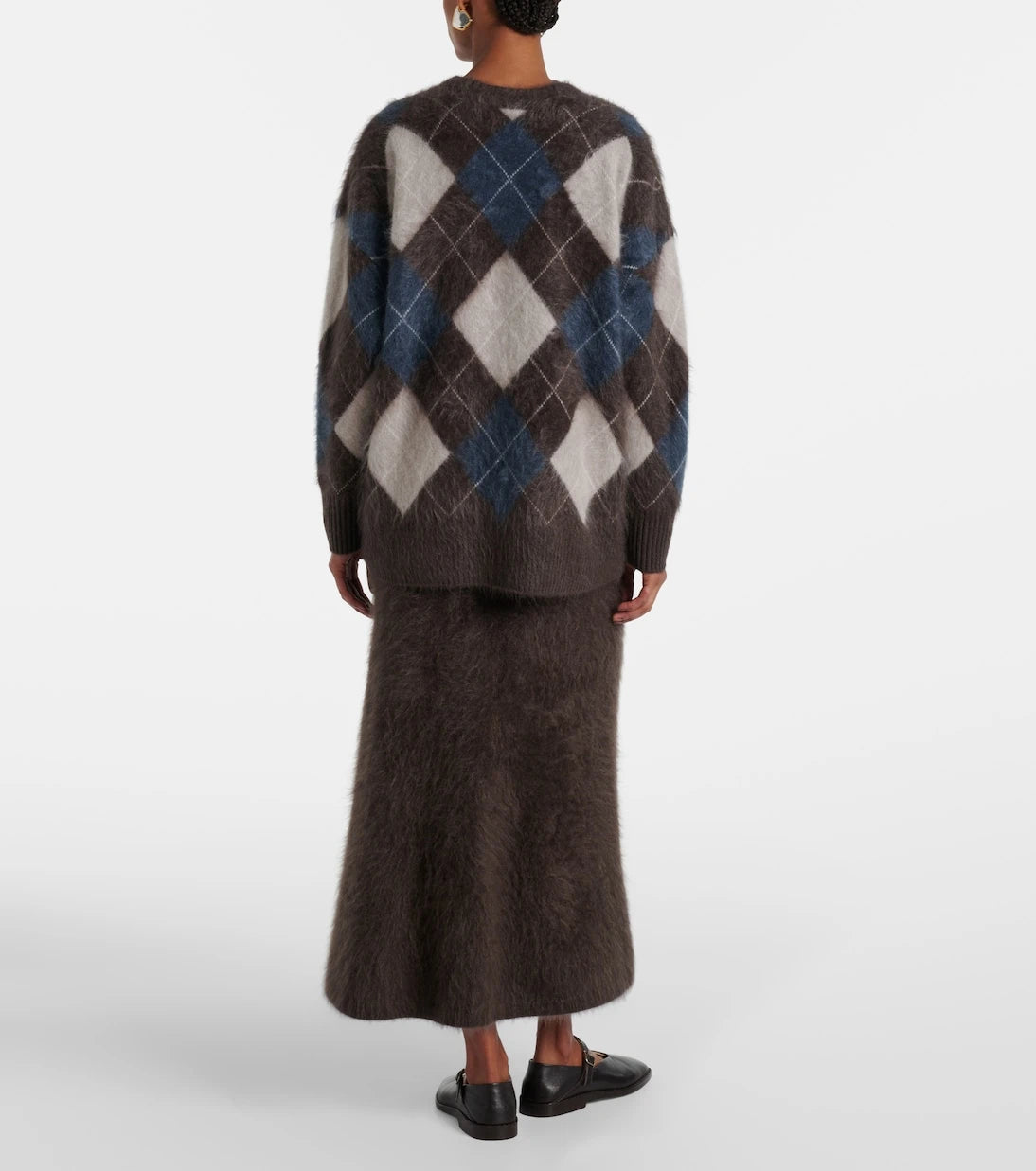 Lisa Yang - Elaria argyle cashmere cardigan