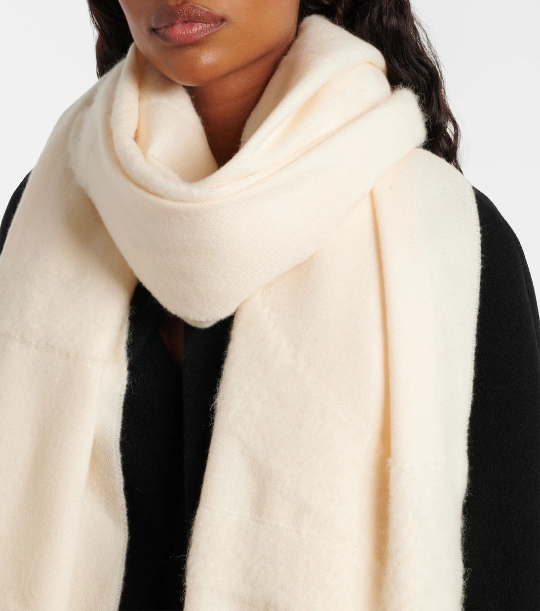 Toteme - Monogram wool and alpaca-blend scarf