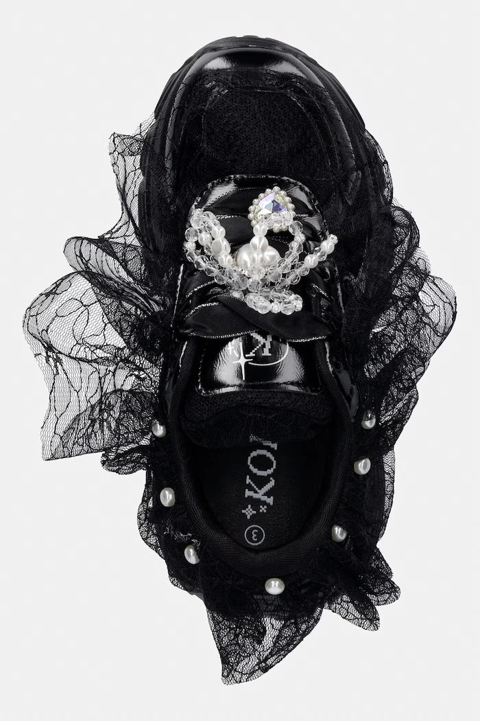 Koi Footwear Kelpie Whimsical Terrain Trainers siyah kadın spor ayakkabı
