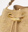 Beige Medium Cinch Monogrammed Bucket Bag