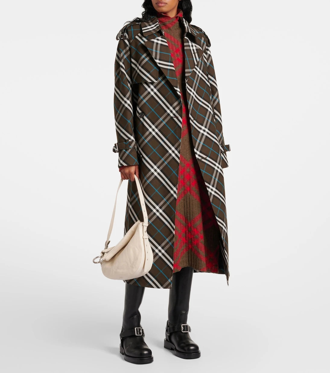 Burberry - Knight Small leather shoulder bag