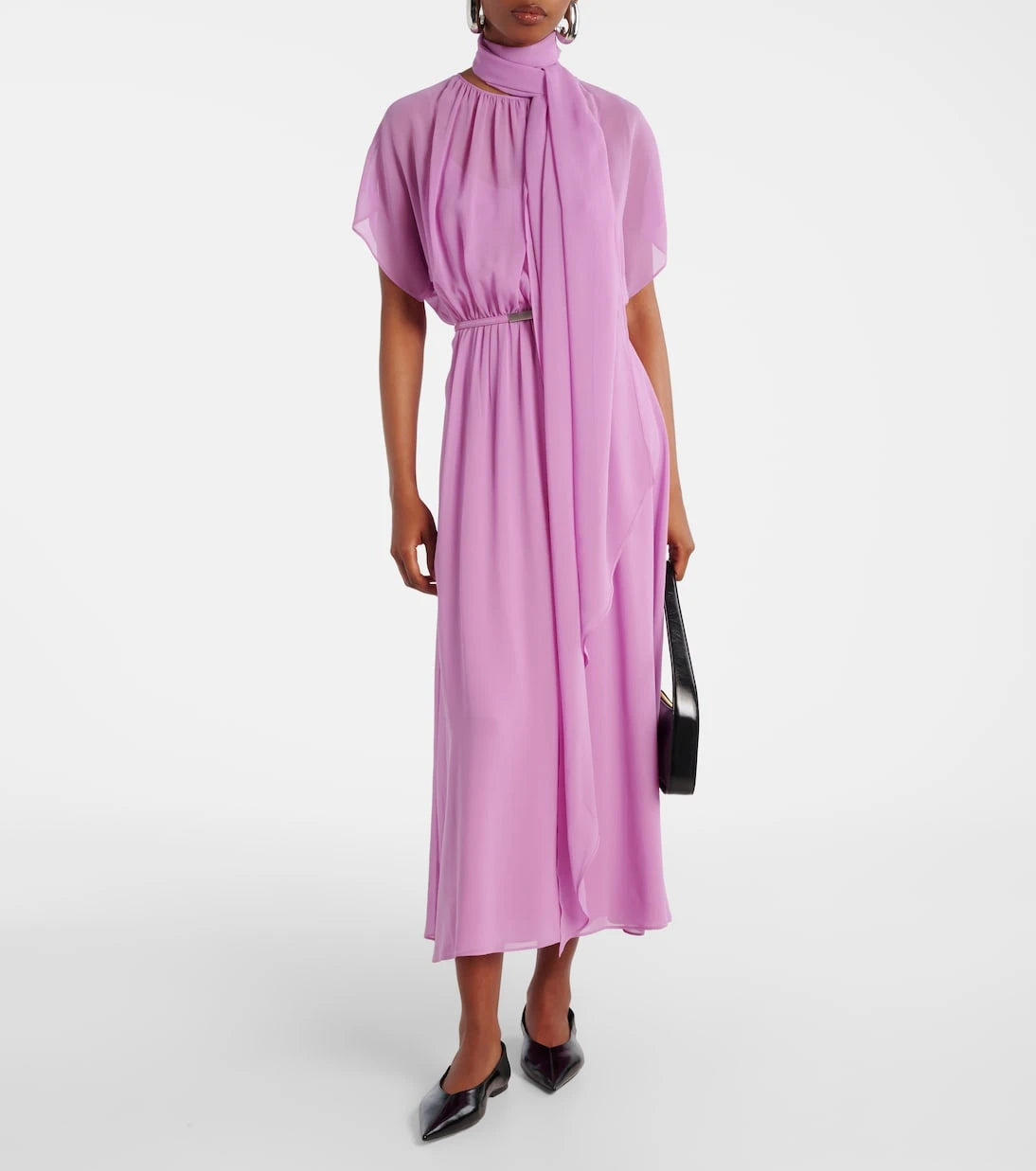Max Mara - Pineta silk georgette maxi dress
