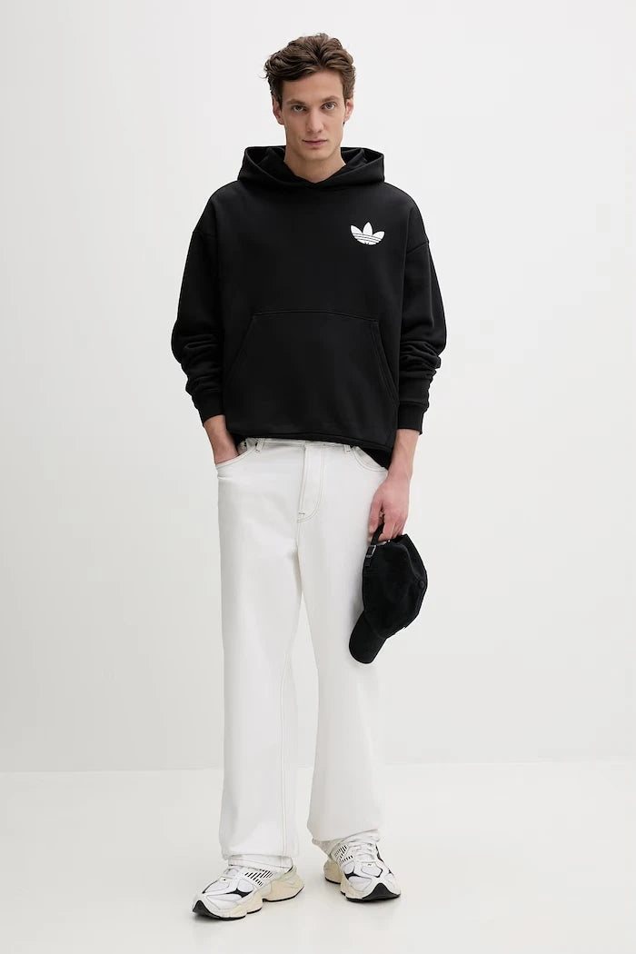 Pamuklu sweatshirt adidas Originals World Wide Hoops