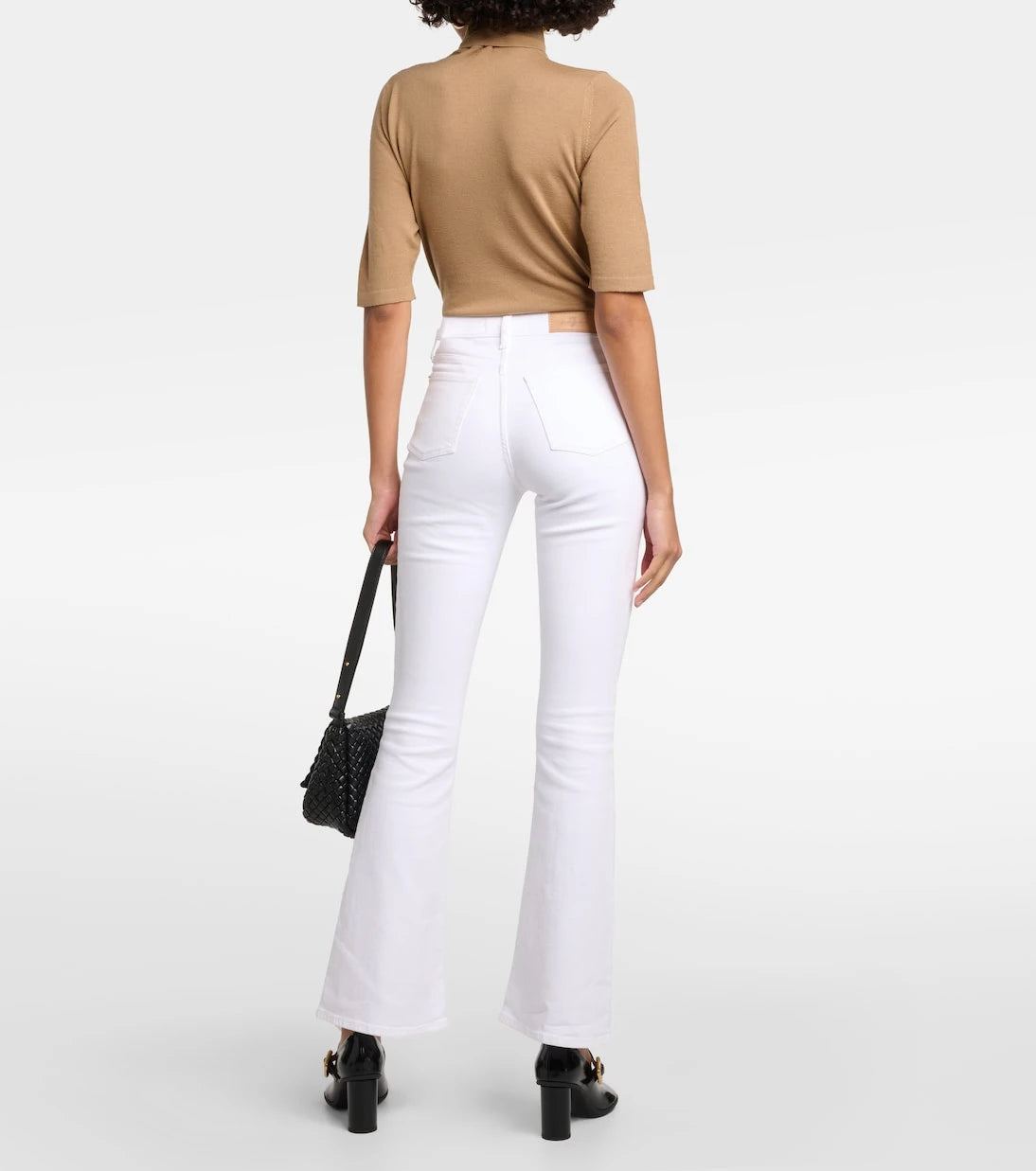 7 For All Mankind - بنطال جينز Ali بقصة flare وخصر مرتفع