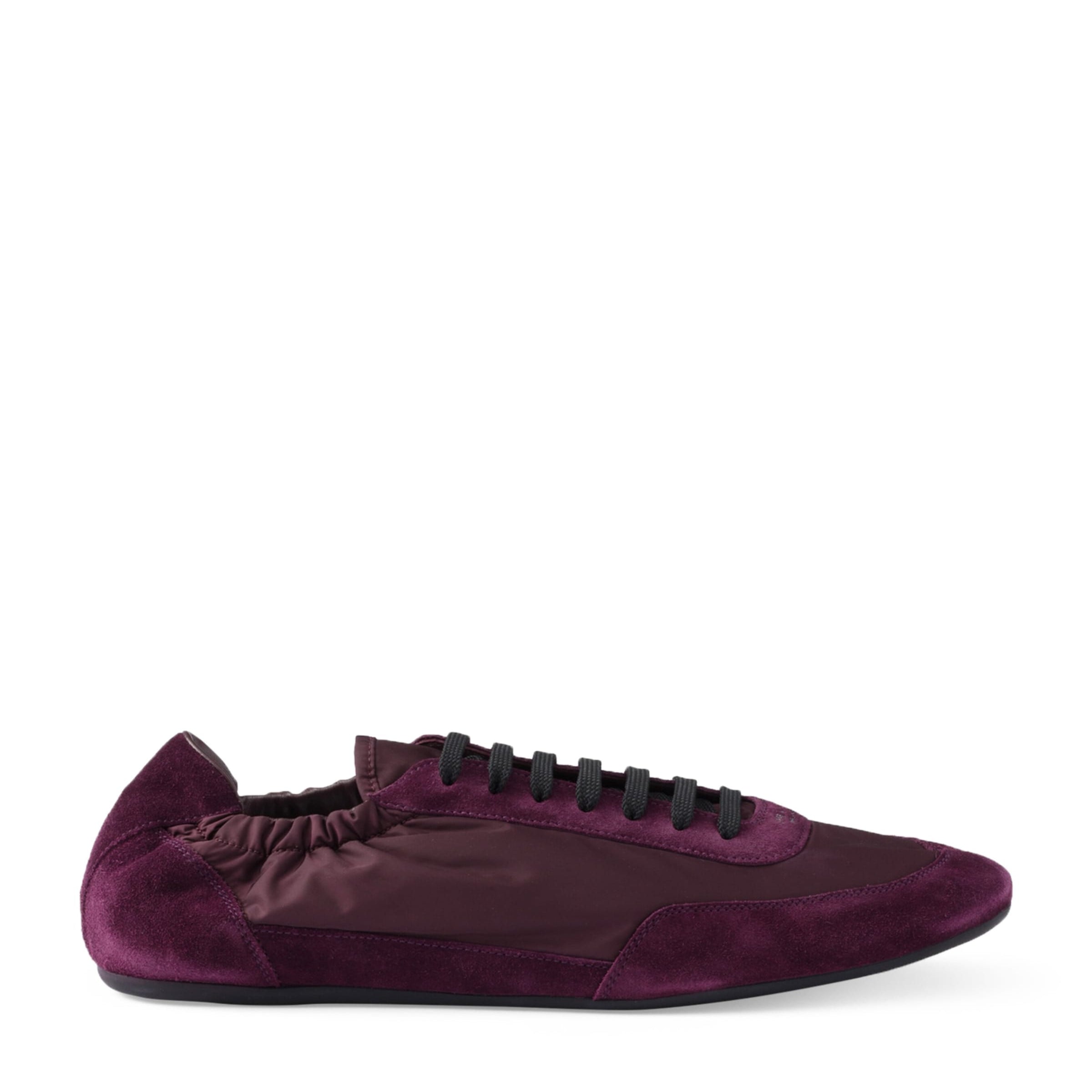 Prada Re-Nylon and Suede Collapse Sneakers