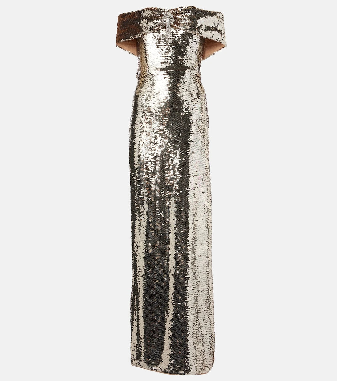 Self-Portrait - Sequined cutout maxi dress