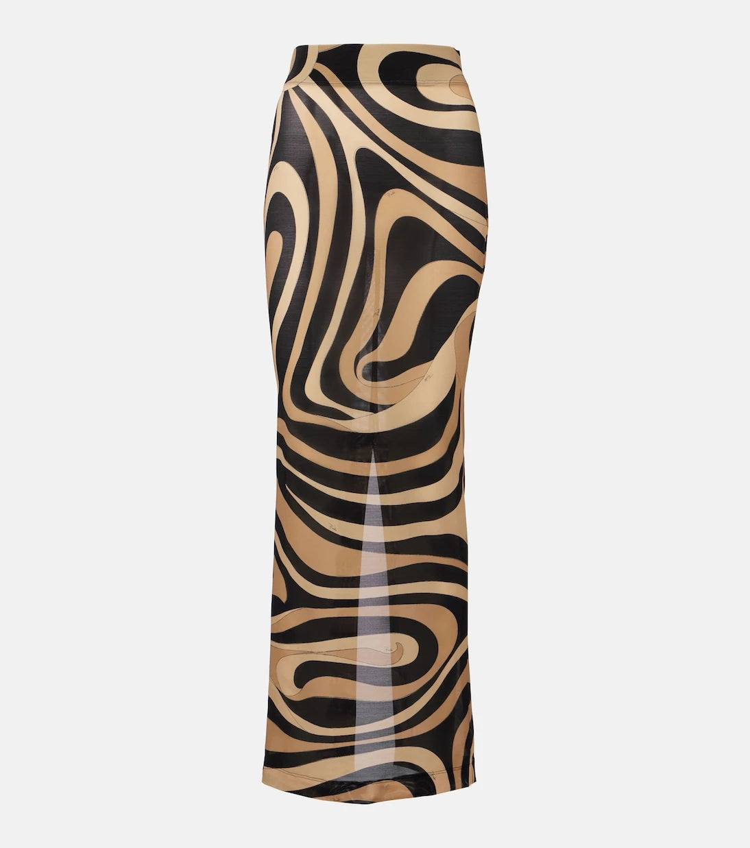 Pucci - Printed semi-sheer maxi skirt