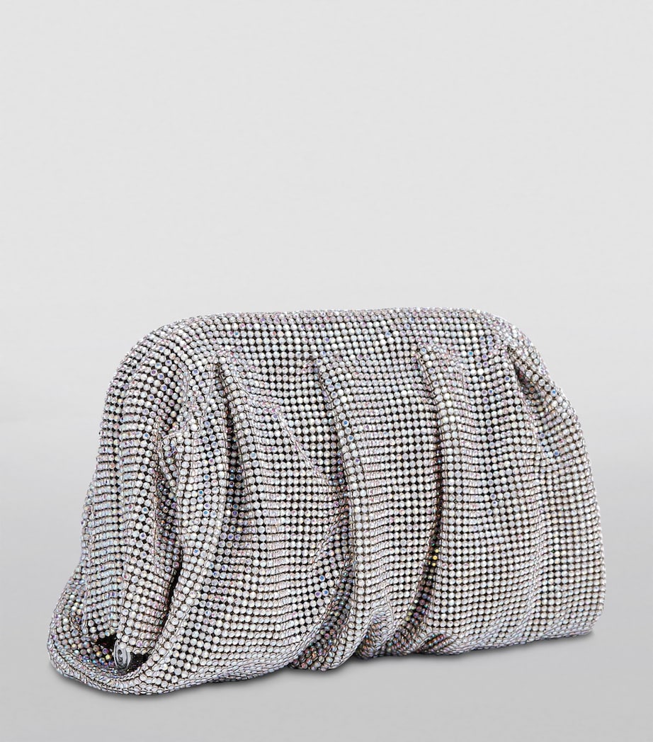 Benedetta Bruzziches Silver Embellished Venus La Petite Clutch Bag