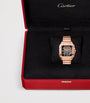Large Rose Gold Santos de Skeleton Watch 28mm