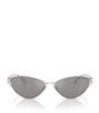 Tiffany & Co. Silver Metal Cat Eye Sunglasses