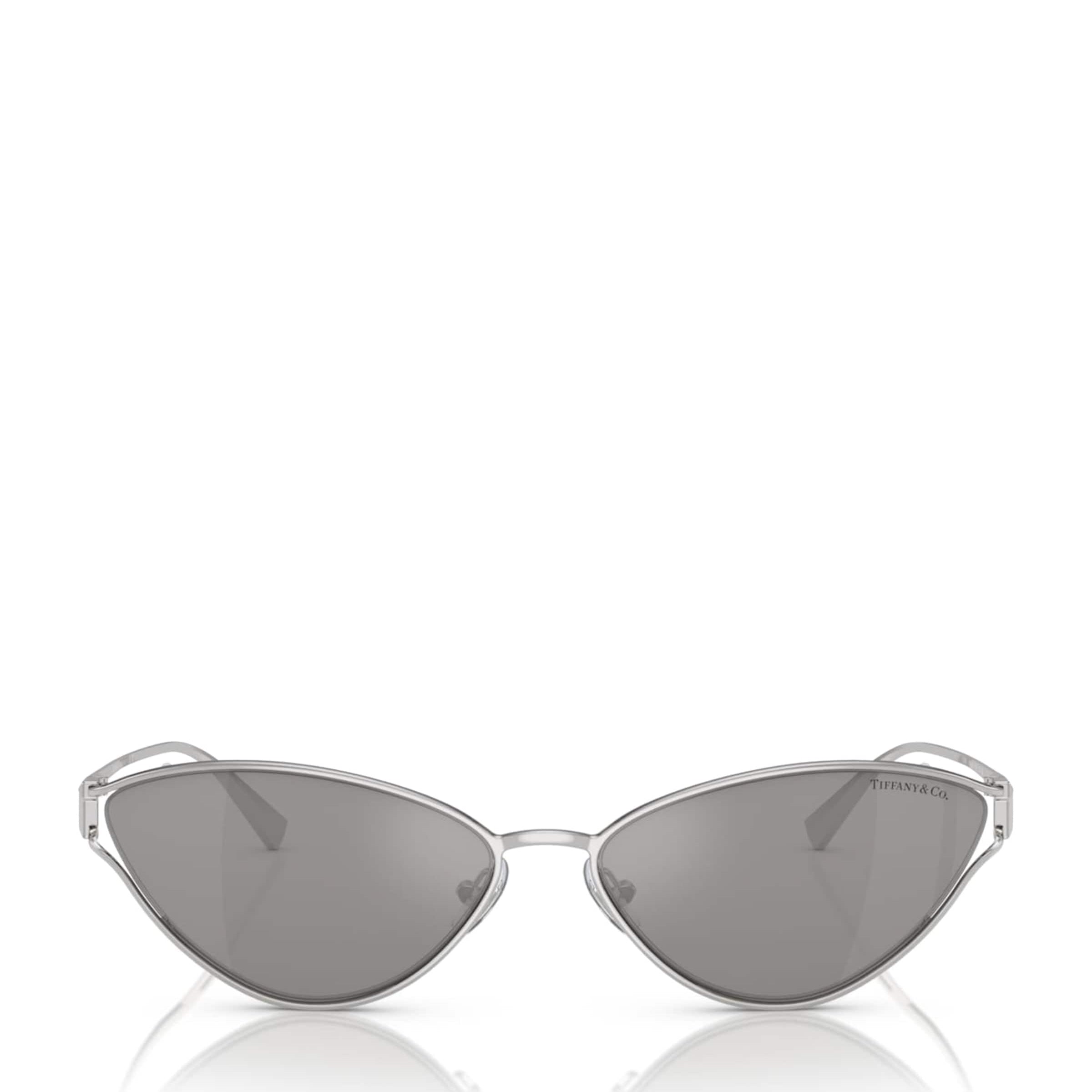 Tiffany & Co. Silver Metal Cat Eye Sunglasses