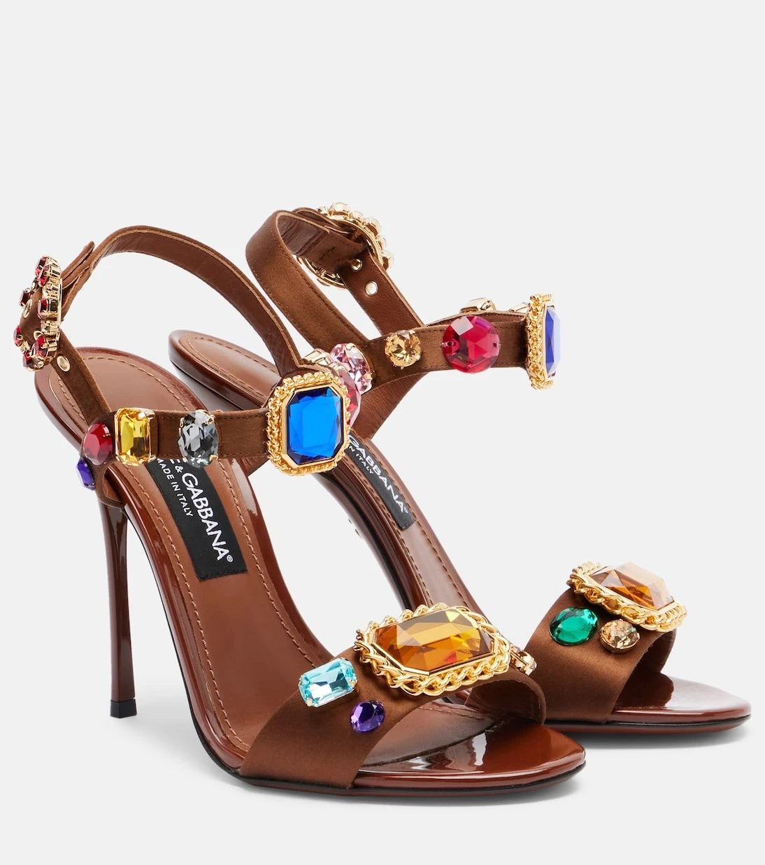 Dolce&Gabbana - Keira 2.0 embellished satin sandals