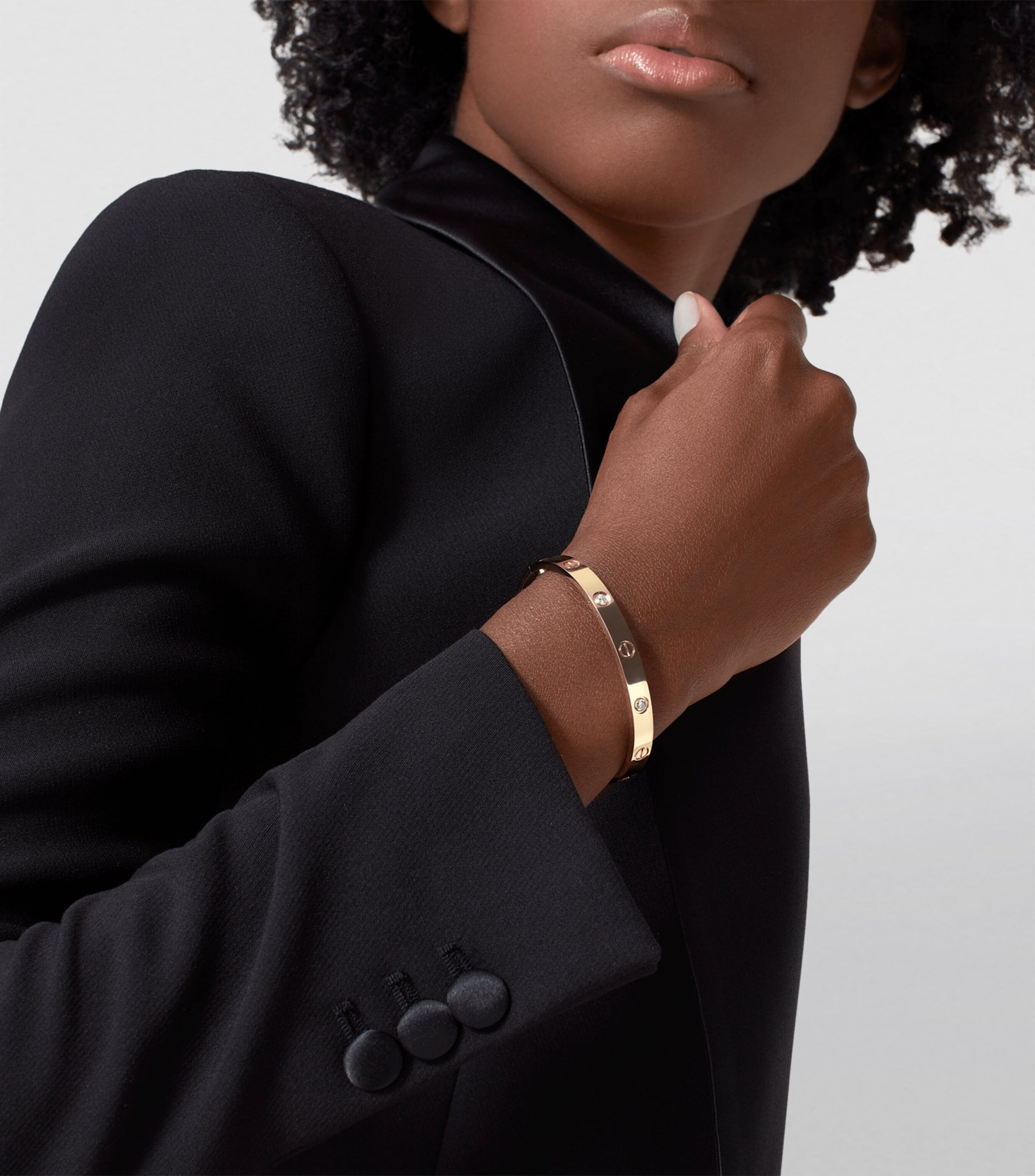 LOVE Classic Yellow Gold 4-Diamond Bracelet