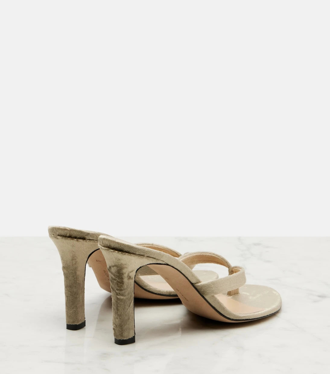 The Row - Sacha velvet thong sandals