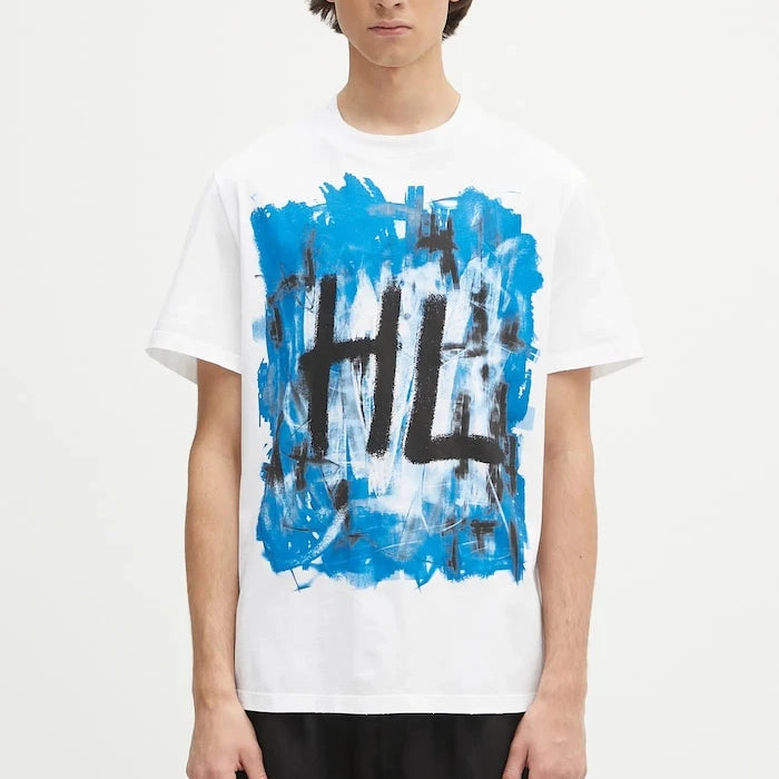 Памучна тениска Helmut Lang SCRIBBLE.T2.MAL.LT.