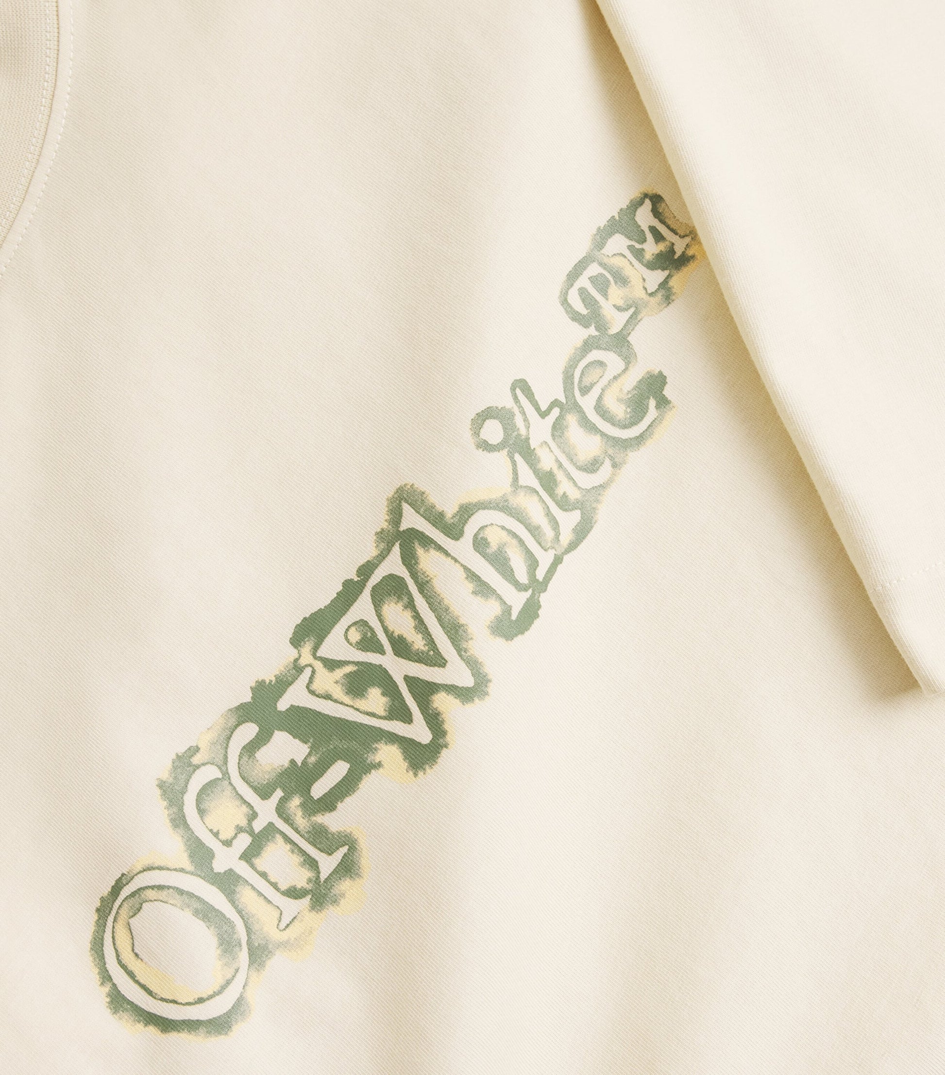 Off-White Cotton Cloudy Arrow Skate Logo T-Shirt