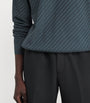 Brioni Green Cotton-Silk-Cashmere Trama Weave Sweater