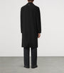 Black Wool-Blend Curran Overcoat