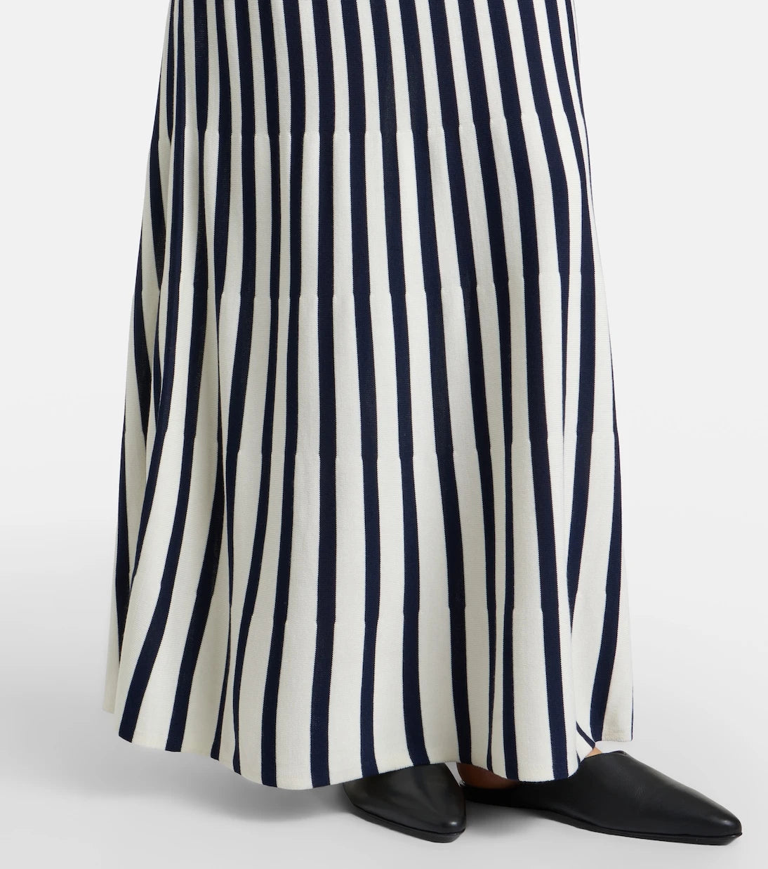 Velvet - Aveline striped knitted maxi dress