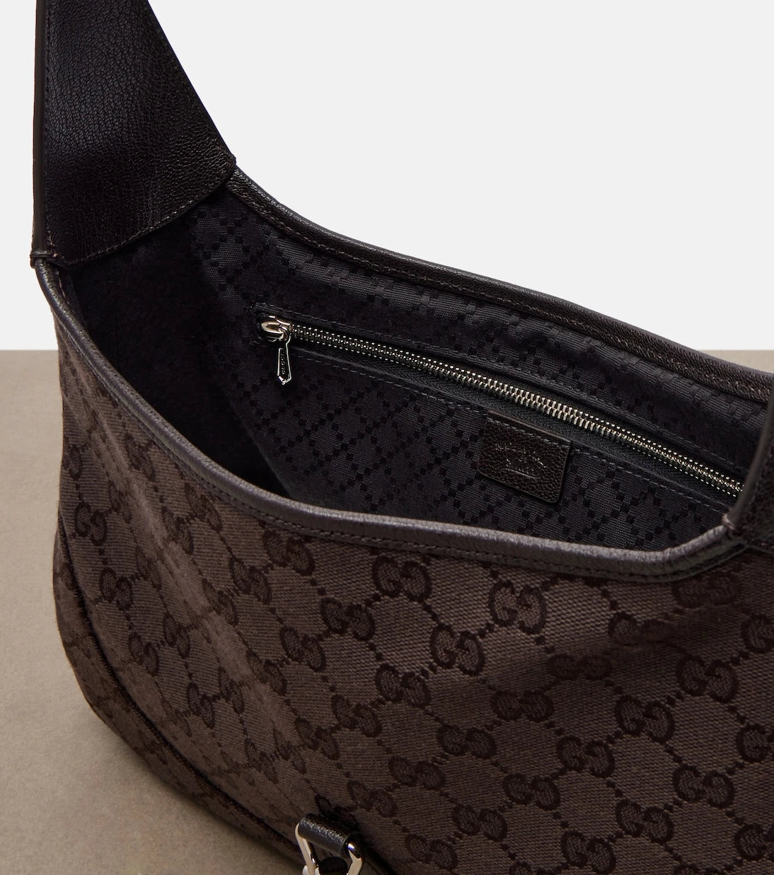 Gucci - Gucci Jackie 1961 Medium canvas shoulder bag