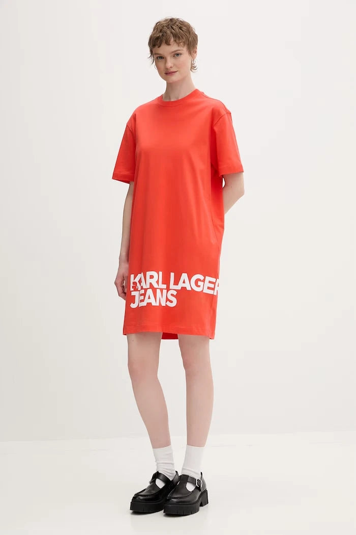 Karl Lagerfeld Jeans pamuk elbise