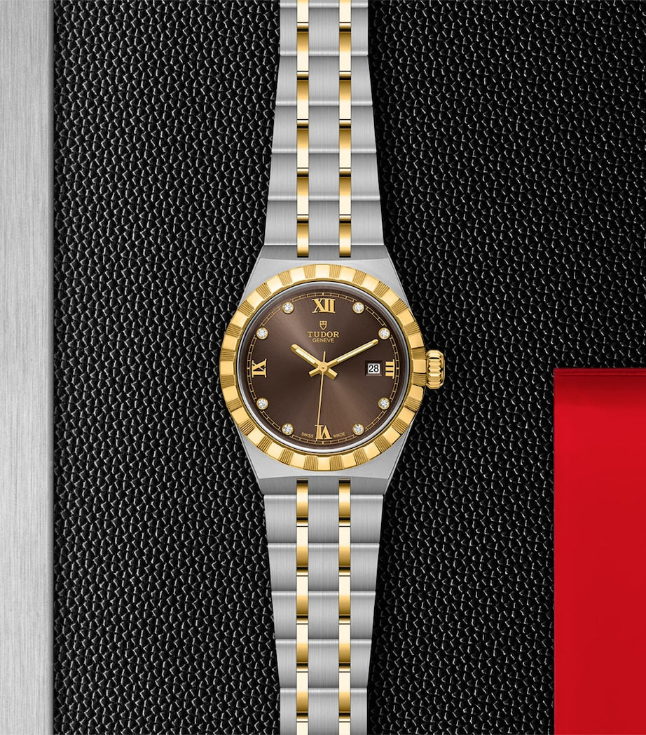 TUDOR Royal Stainless Steel and Diamond Watch 28mm