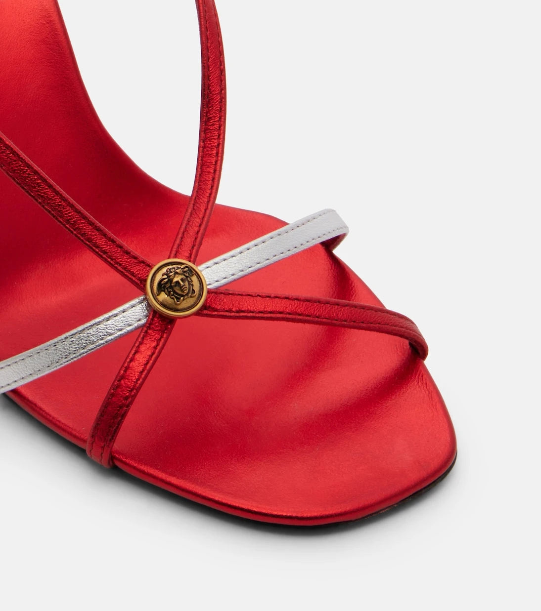 Versace - Valentina leather slingback sandals