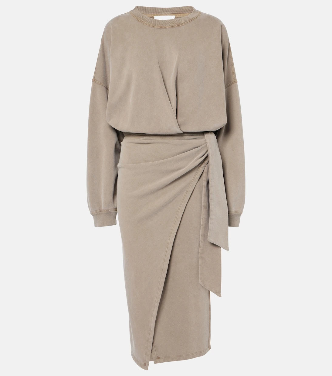 Marant Etoile - Sandrina draped cotton midi dress