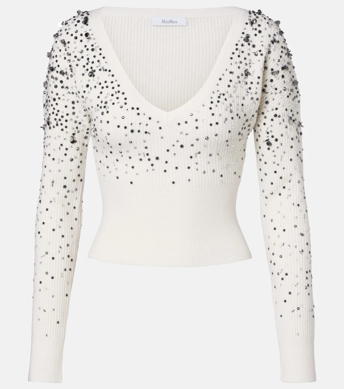 Max Mara - Gang embellished wool-blend sweater