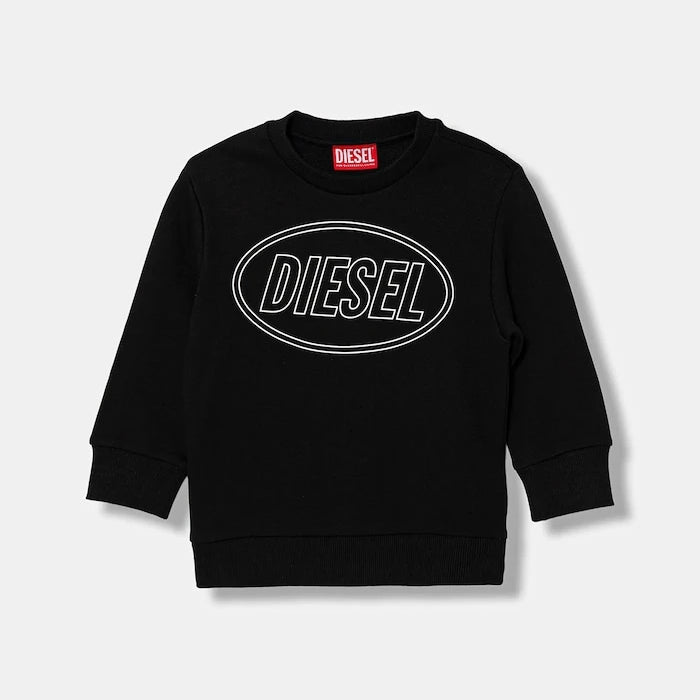Детски памучен суичър Diesel SCIRCLE OVER SWEAT-SHIRT