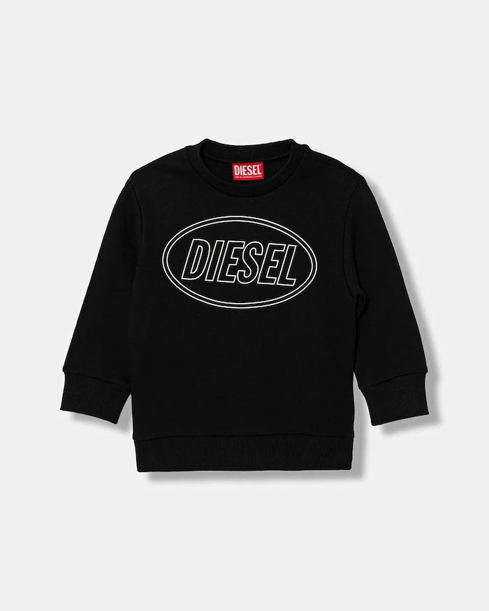 Çocuk pamuklu sweatshirt Diesel SCIRCLE OVER SWEAT-SHIRT