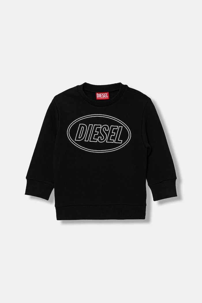 Çocuk pamuklu sweatshirt Diesel SCIRCLE OVER SWEAT-SHIRT