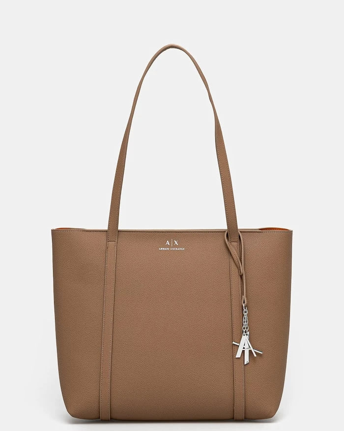 Armani Exchange шопинг чанта дамска от имитация на кожа
