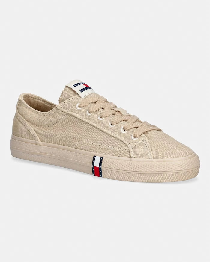Tommy Jeans ARCHIVE VULC Y2K WASHED CANVAS alçak kadın sneakers