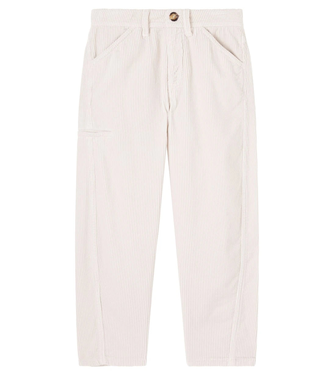 Brunello Cucinelli Kids - بنطال من القطن المخملي المضلع