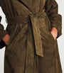 Green Suede Althea Coat