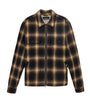 AllSaints Brown Organic Cotton Check Mathers Jacket