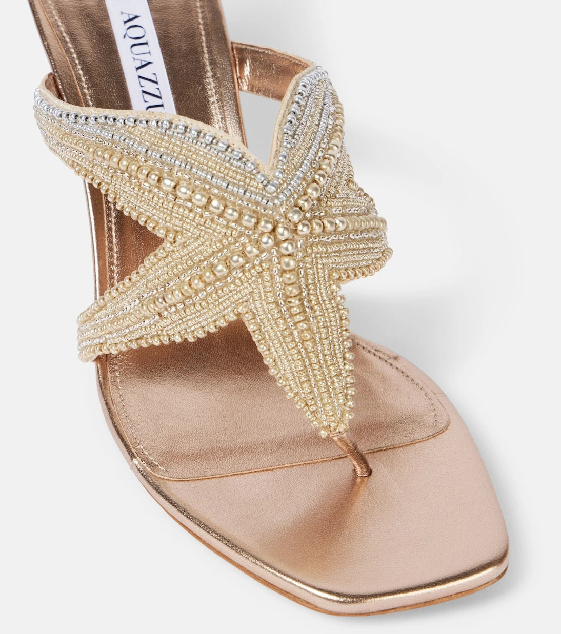 Aquazzura - Reef Star 65 leather sandals
