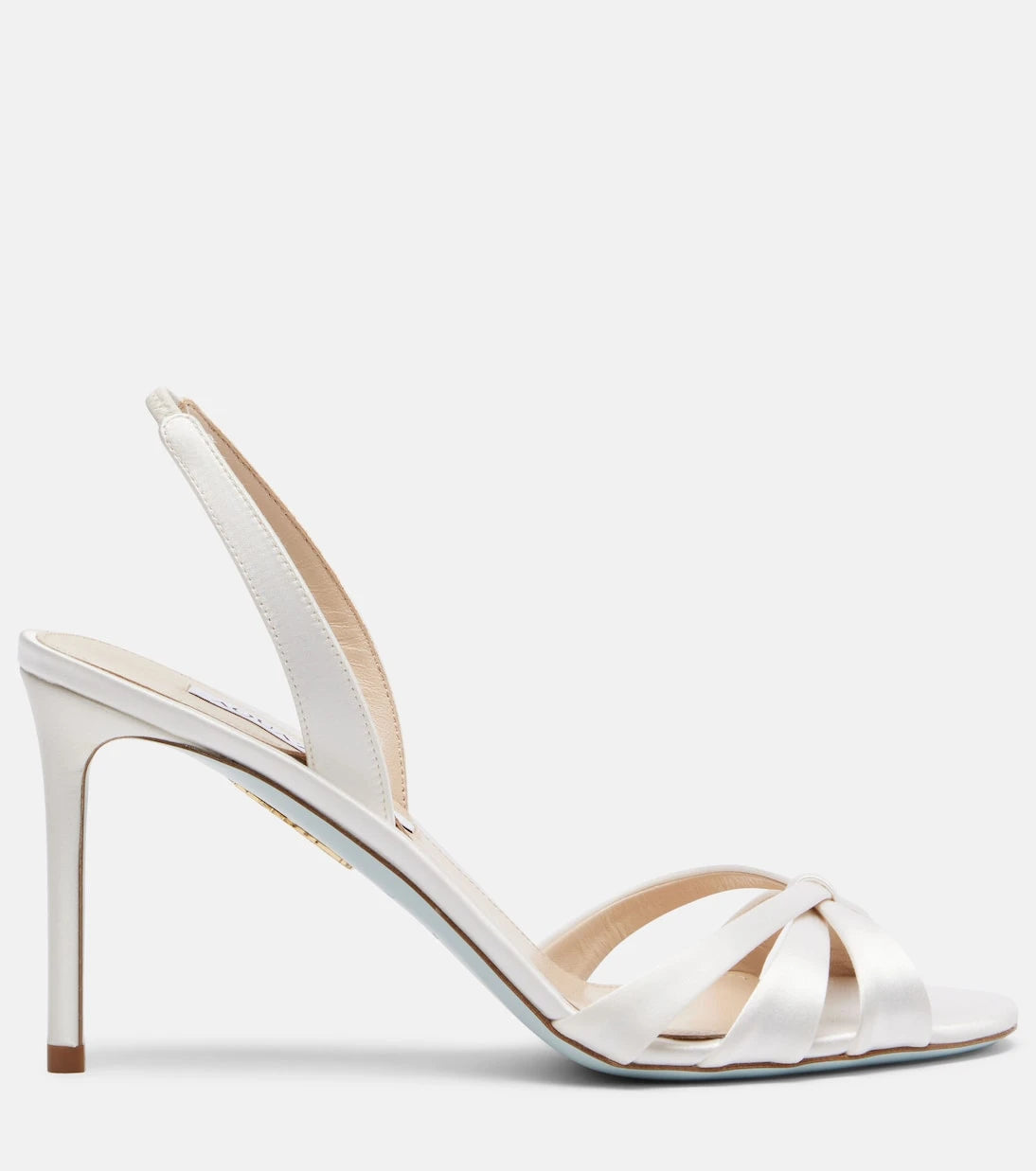 Aquazzura - Tati 85 satin slingback sandals
