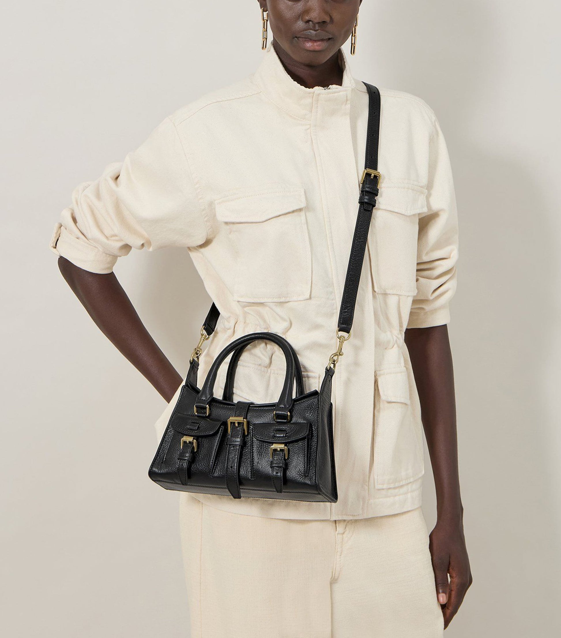 Mulberry Mini Leather Roxanne Top-Handle Bag