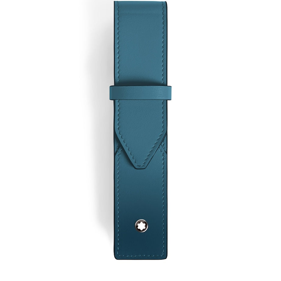 Leather Meisterstück Pen Pouch SMOKEY BLUE