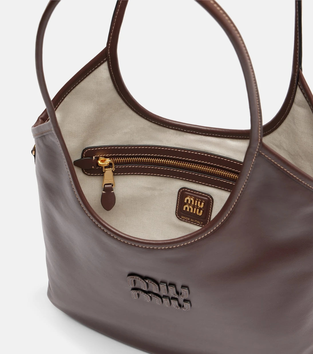 Miu Miu - Ivy Medium leather tote bag